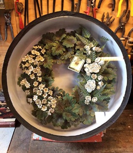 Bloemenkrans met foto